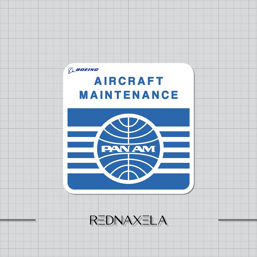 

Stiker Vinyl Pan Am Aircraft Maintenance Koper Outdoor Waterproof Sticker