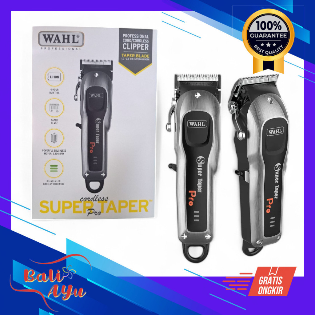 Jual Wahl Super Taper Professional Cordless / Mesin Cukur Rambut WAHL super taper pro cordless