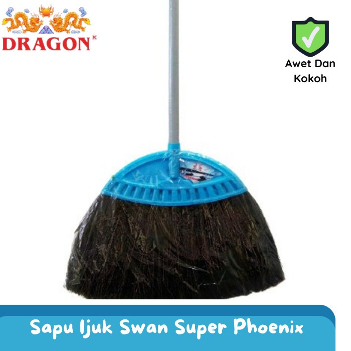 Sapu Ijuk | Sapu Lantai Rayung Sabut Kelapa Gagang Bambu | Sapu Lantai