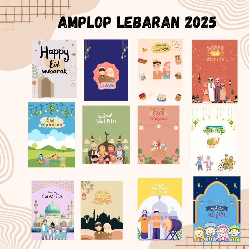 

Amplop Lebaran 2025 - Amplop Hari Raya Idul Fitri Kekinian isi 10pcs