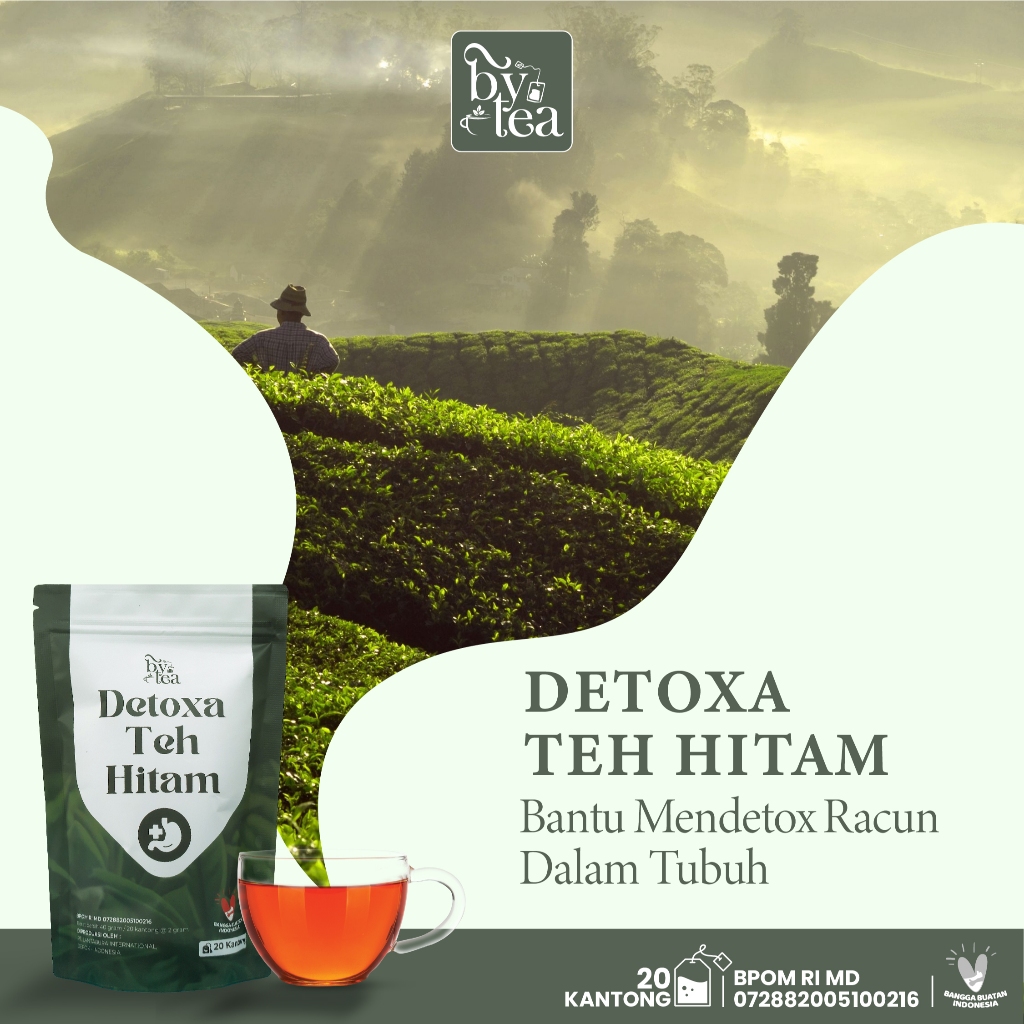 

Teh Detoxa ByeTea Bantu Detox Tubuh Secara Alami 40gr