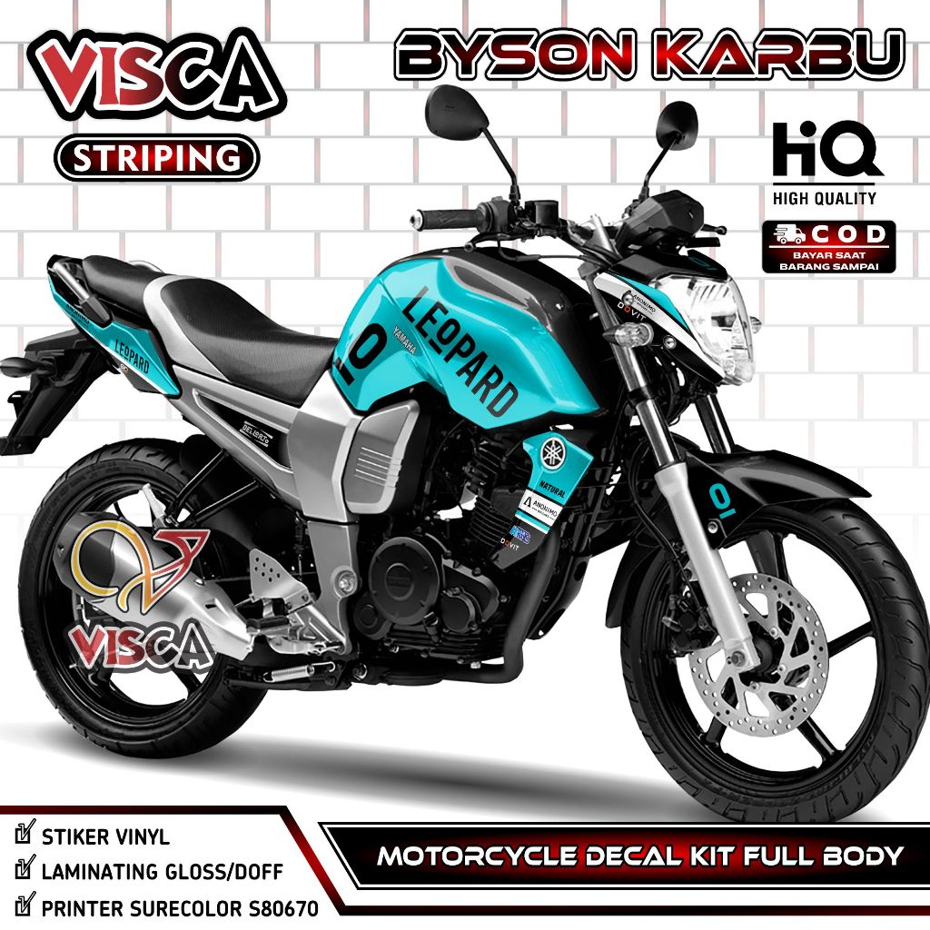 Decal Byson Karbu - Decal Byson Full Body - Stiker Byson Karbu Full Body - Striping Byson Karbu Vari