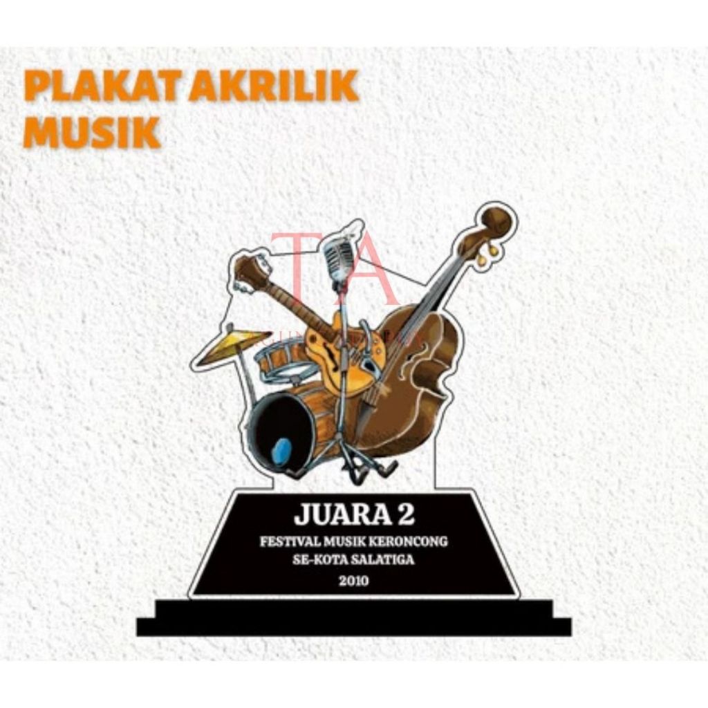 Piala Musik Piala Band Piala Lomba Band Akrilik Custom PIALA MUSIK CUSTOM AKRILIK