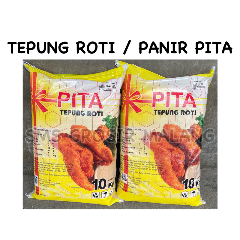 

TEPUNG ROTI / TEPUNG PANIR PITA kemasan karung 10 kg