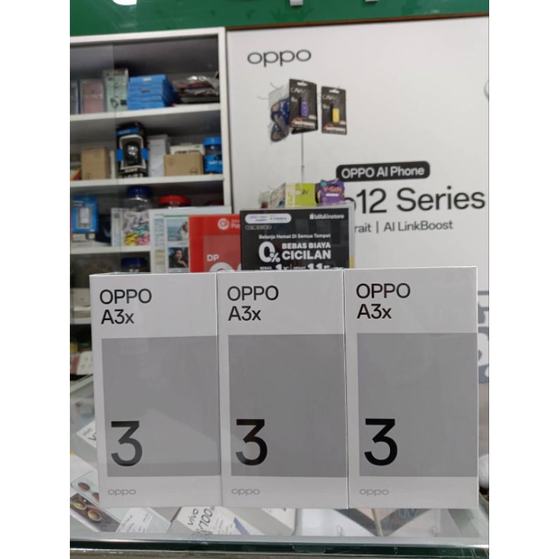 HP OPPO A3X RAM 4+4/64GB GARANSI RESMI
