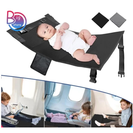 tempat tidur pijakan kaki perjalanan, kursi ranjang bayi anak-anak pesawat, kursi diperpanjang