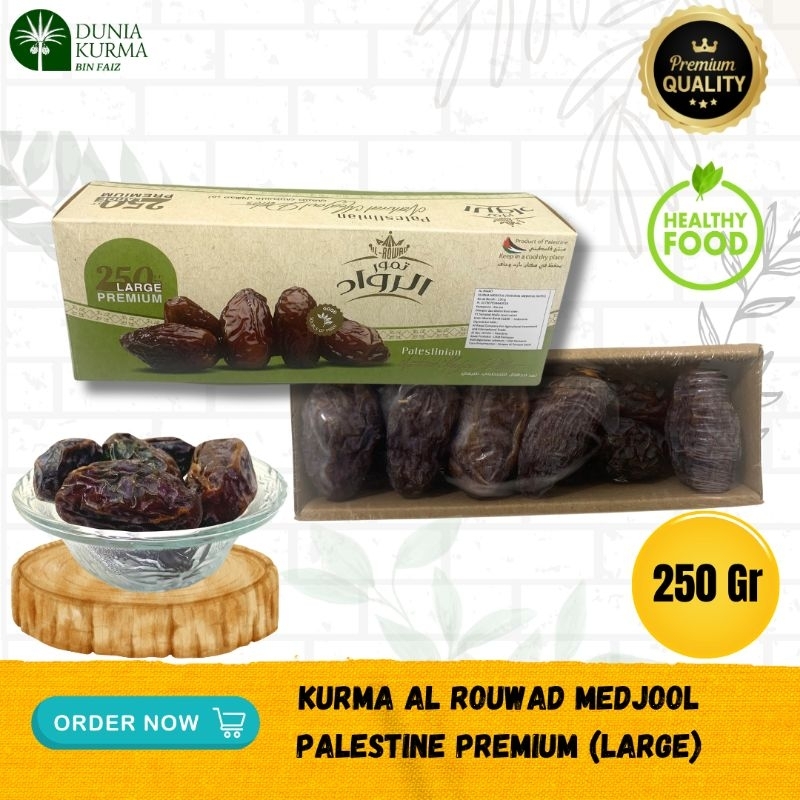 

Kurma Al Rowad Medjool Palestine 250 Gr Large