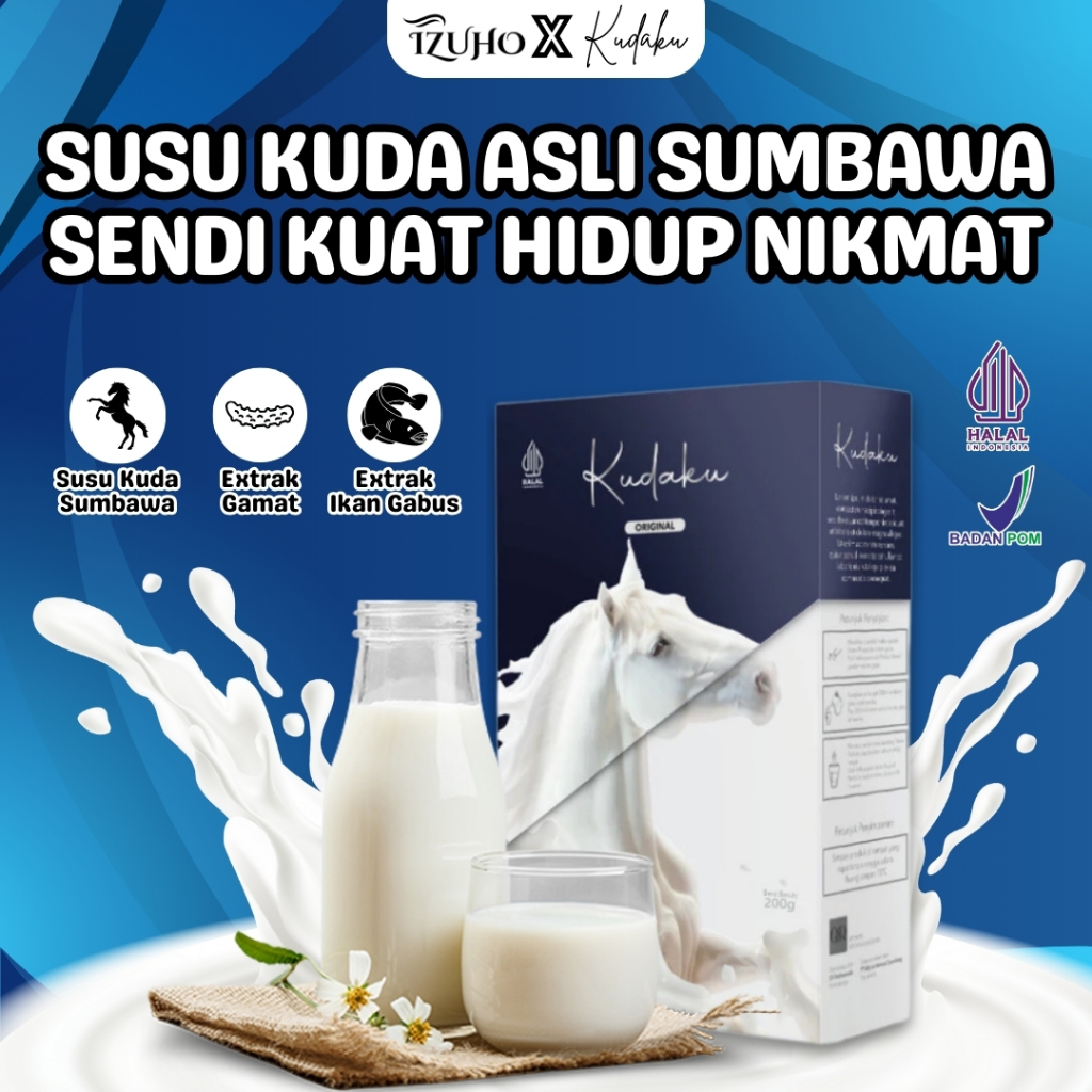 

Kudaku Sendi Kuat Hidup Nikmat Susu Murni Kuda Liar Asli Sumbawa Solusi Masalah Sendi Original BPOM