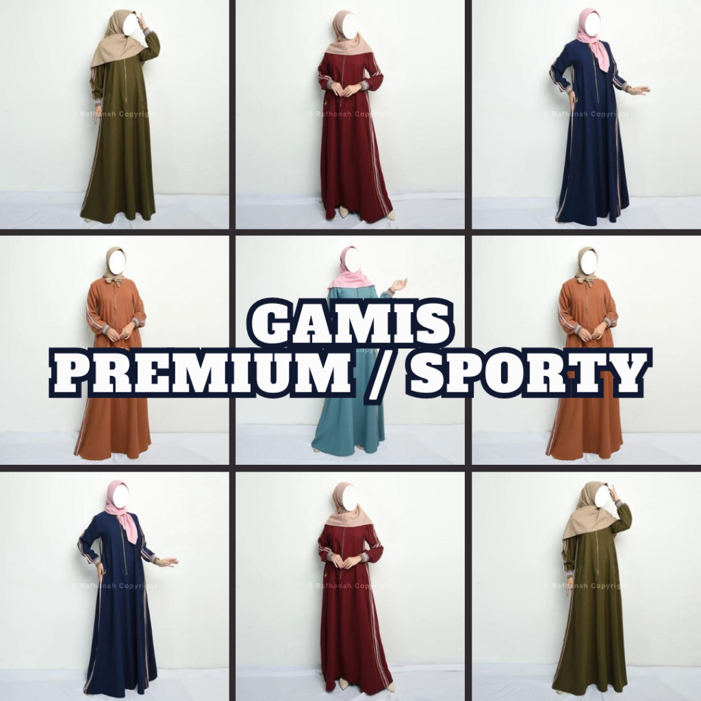 Gamis Sporty Dewasa terbaru, Gamis Wanita Dewasa, Dres Gamis Wanita