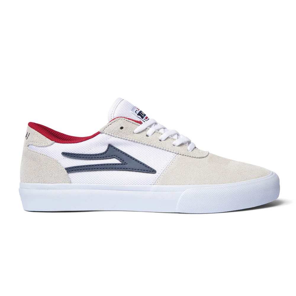 LAKAI MANCHESTER WHITE/NAVY SUEDE