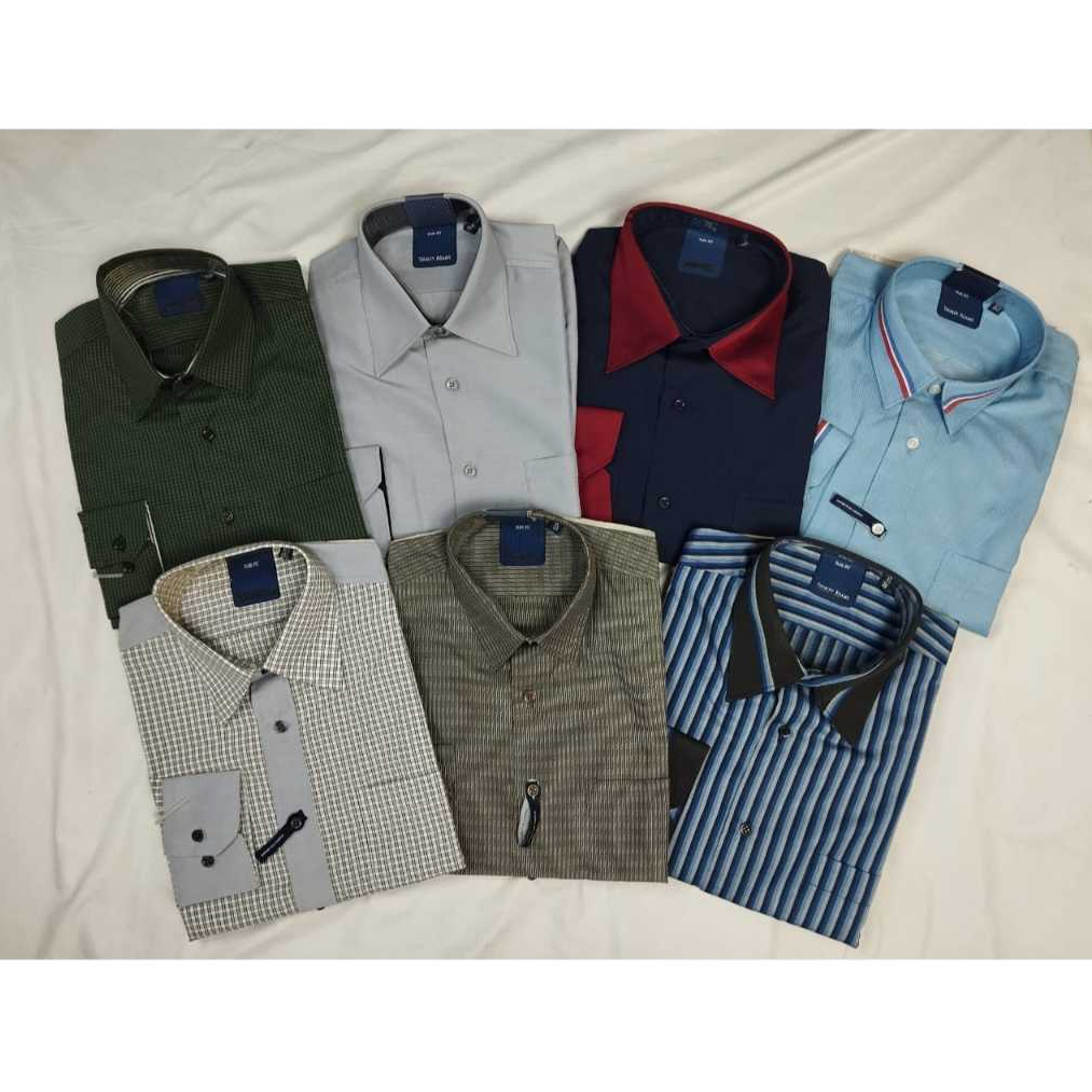 Kemeja Formal Pria Lengan Panjang STANLEY ADAMS &COLE Slimfit Varian Motif l Kemeja Motif