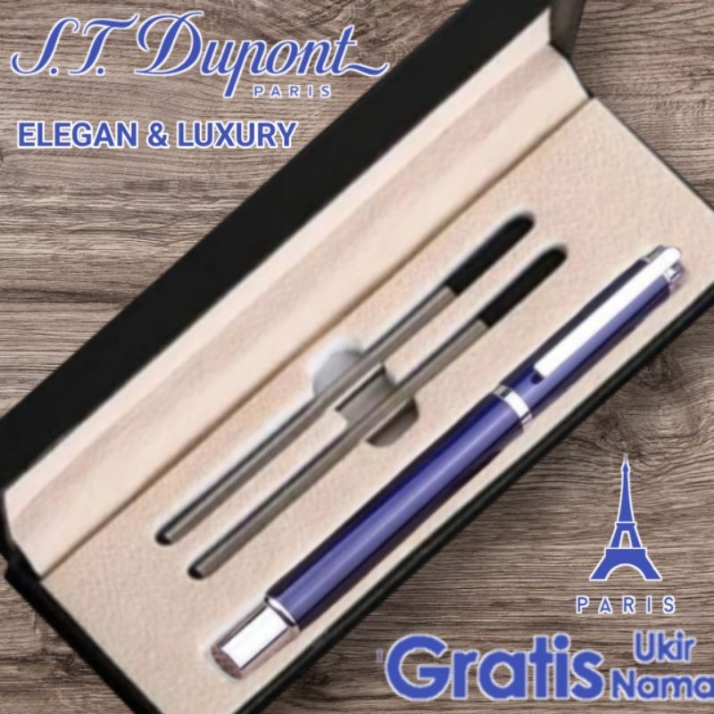 

Pulpen Giftset Mewah Hampers St Dupont Roller Ball Sign Pen Gratis Grafir Nama