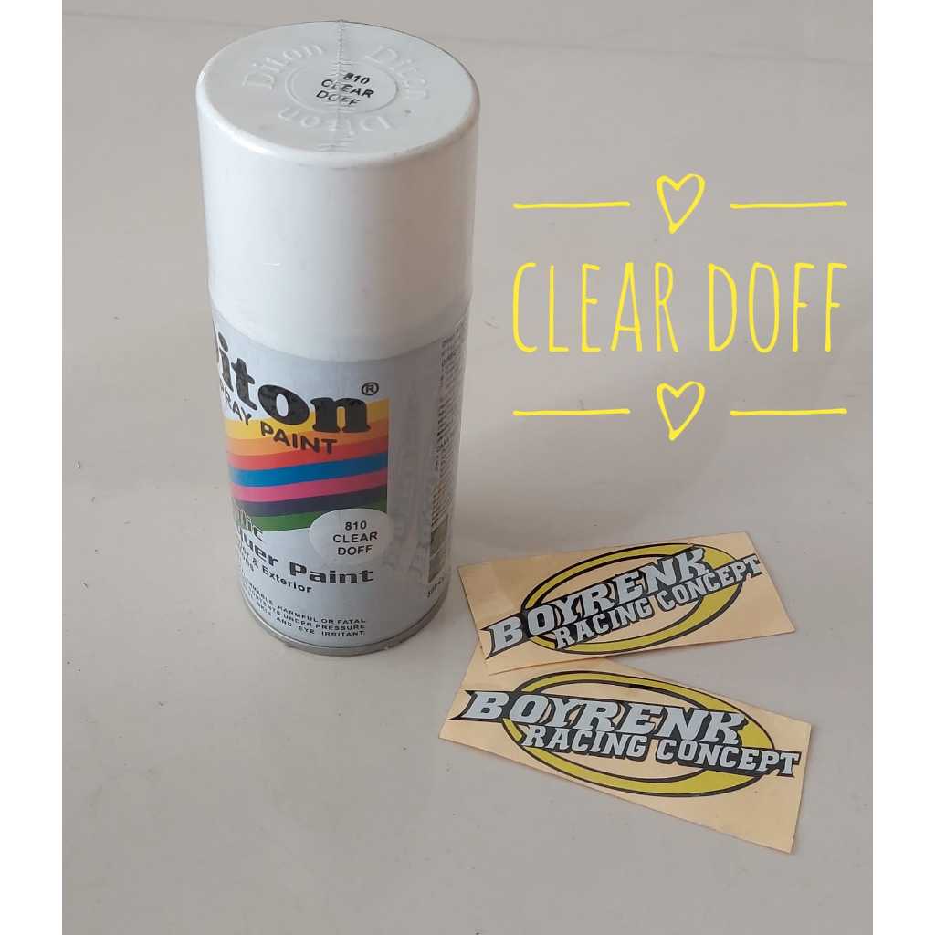 Cat Semprot Diton - Clear Doff 810