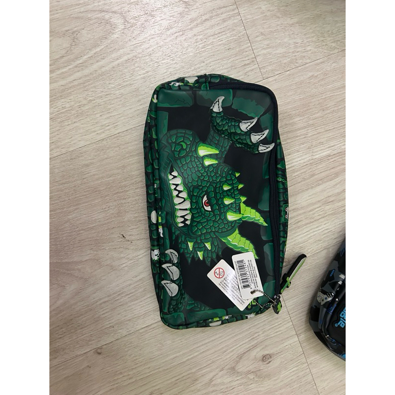 

Smiggle Hi There Character Pocket Pencil Case Green