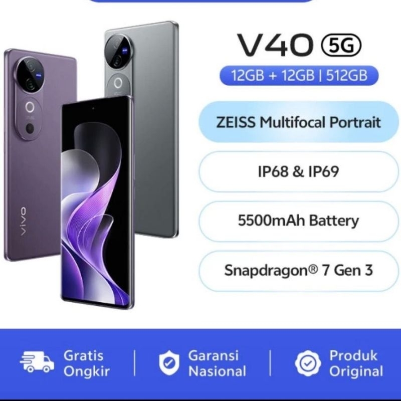Vivo V40 5G 12GB + | 512GB
