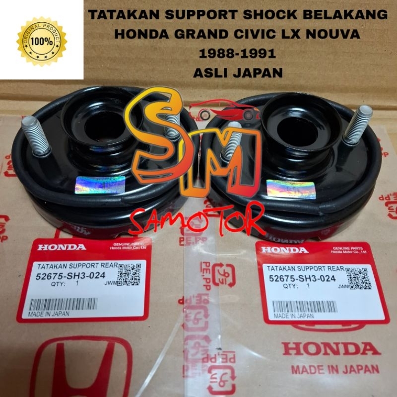 Tatakan support shock belakang 2pcs Honda Grand civic civic lx civic nouva 1988-1991 Asli japan