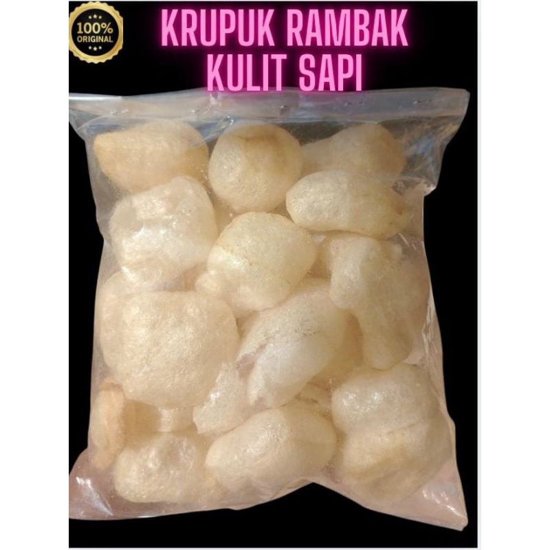 

krupuk rambak kulit asli sapi