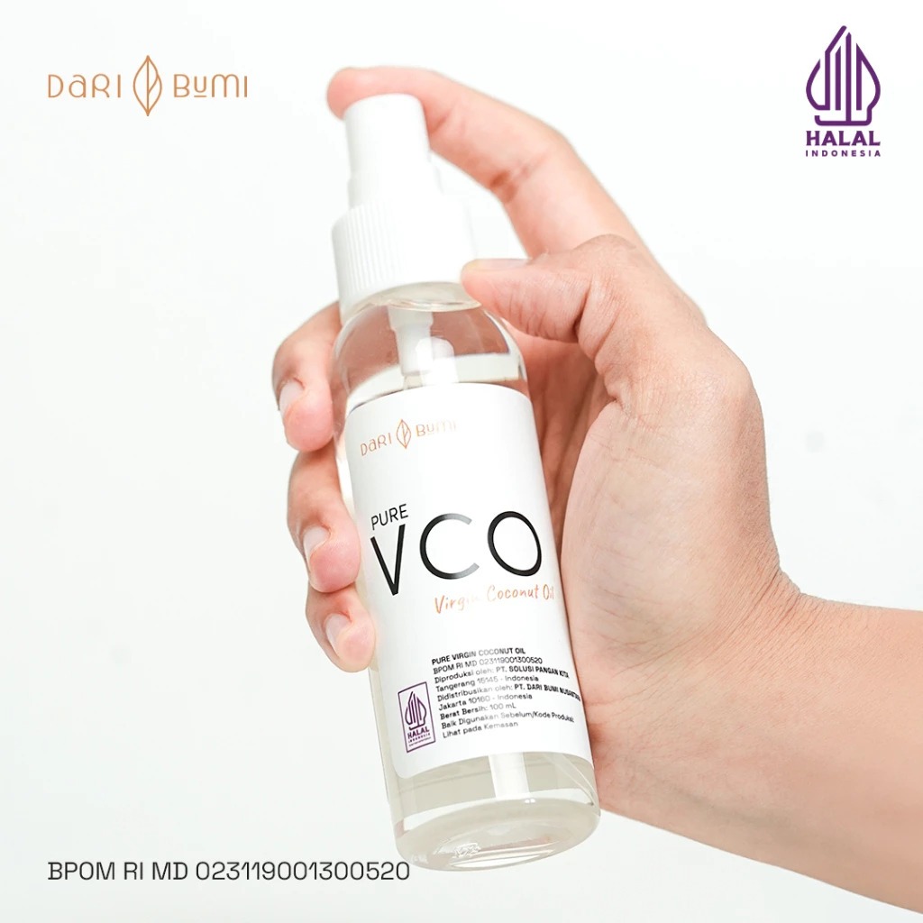 

[Official][Dari Bumi] Virgin Coconut Oil 100 Ml Spray Premium Pure VCO Minyak Kelapa Murni Murah