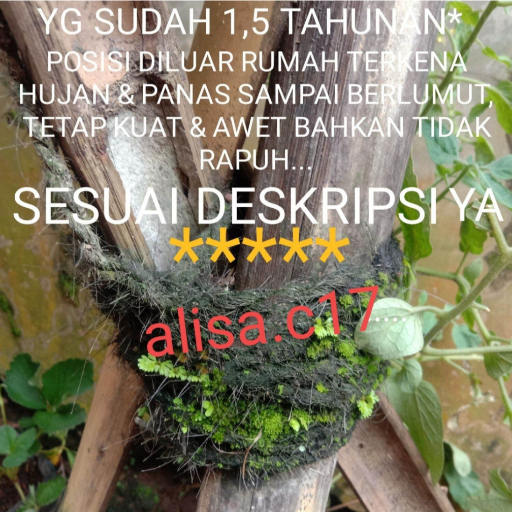 Tali Ijuk Hitam 120 Meter Tali Ijuk Gazebo Tali Ijuk Pengikat Bambu Tali Ijuk Anggrek Tali Ijuk Asli