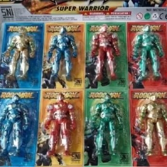 Mainan Anak Roboman Super Warior/Robot Plastik Murah