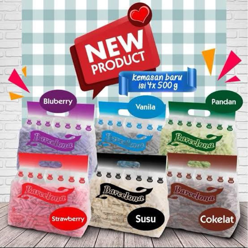 

READY STOK Barcelona Kemasan Baru Isi 500g termurah