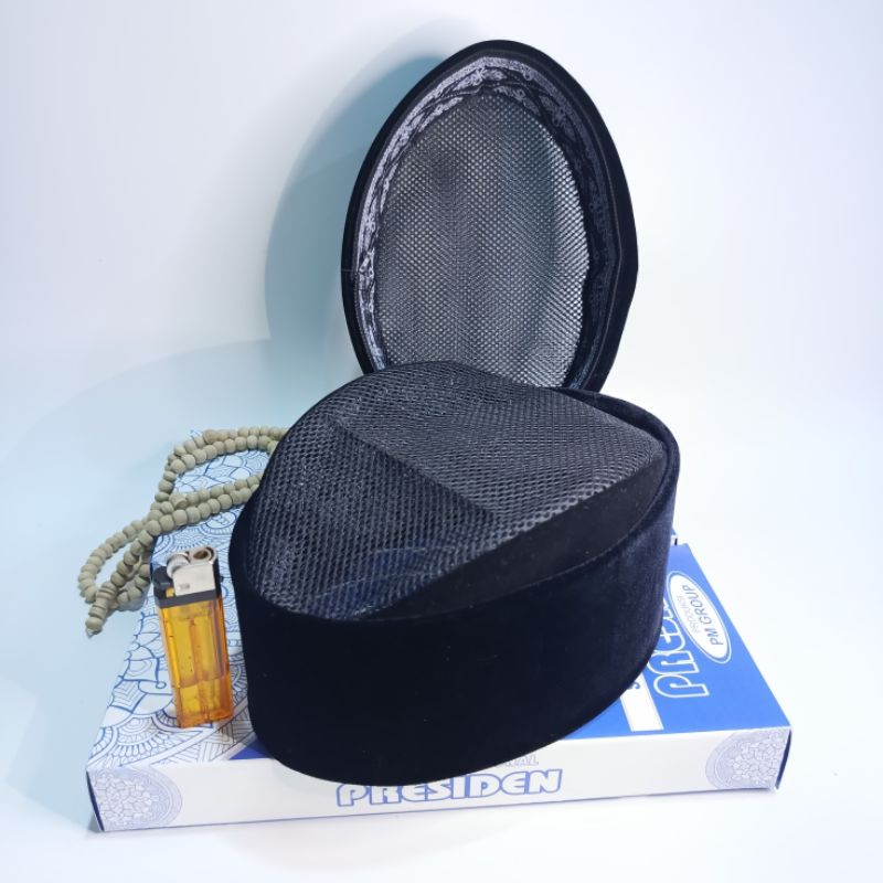 Diskon Peci Susun Songkok Hitam Polos Ac Full Ac Serta Ac Tengah Tinggi 7,8,9, Dan 10 Cm