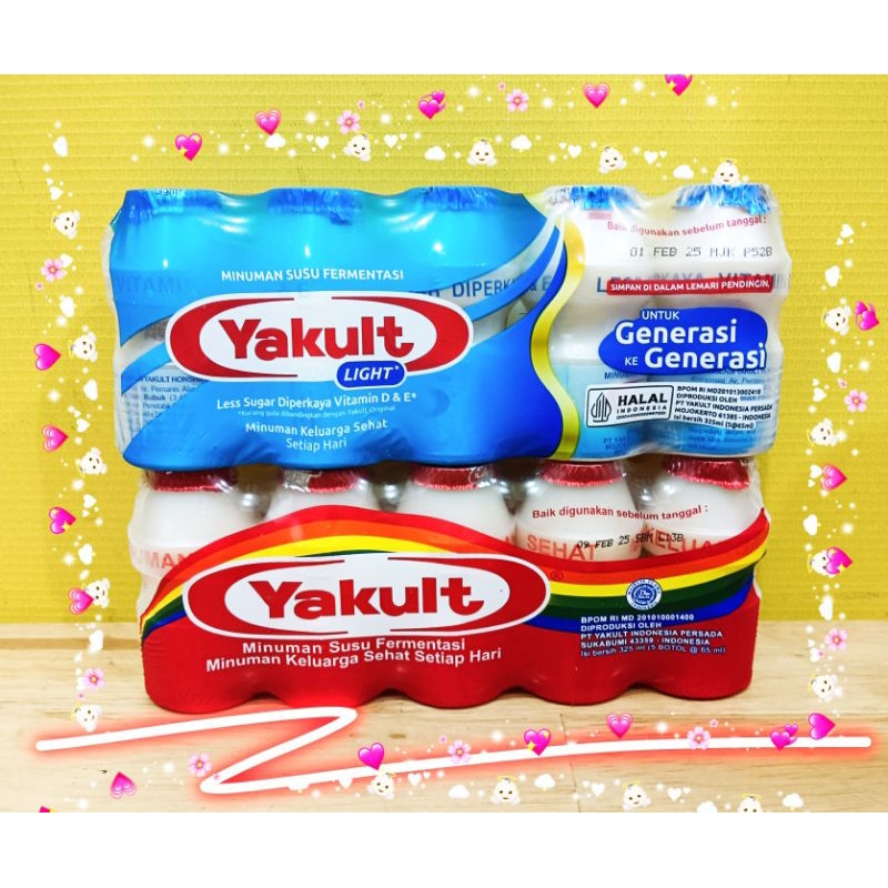 

Yakult 1pack isi 5pcs /YAKULT ORI DAN YAKULT LESS SUGAR