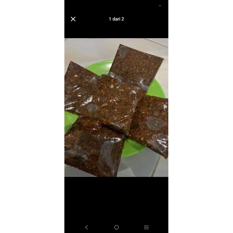 

Bumbu pecal berat 1000 gr