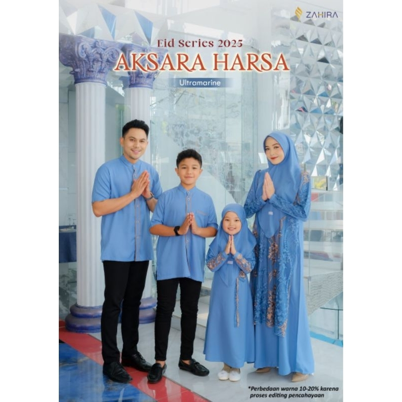 Zahira Seragam Keluarga Sarimbit Aksara Harsa Series Premium Xs-Xxl [Close❌] Famset Brukat Timbul /T