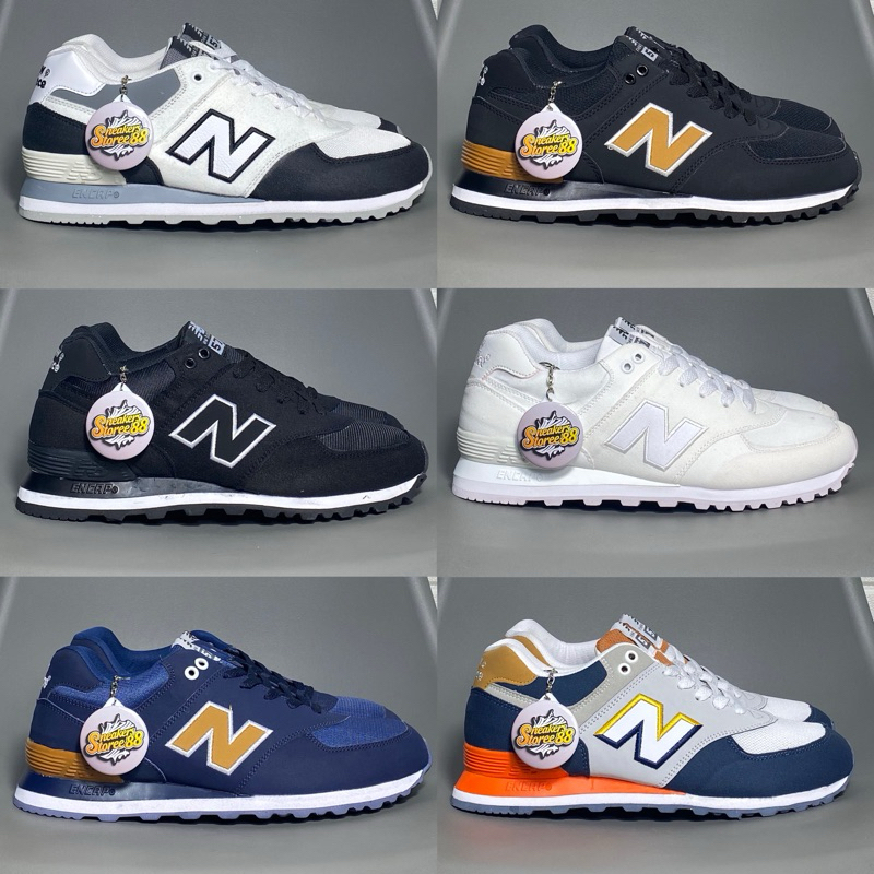 CUCI GUDANG (Cod)Sepatu Olahraga Pria Wanita Bahan Canvas Nb574 Sepatu Unisex Running Vietnam