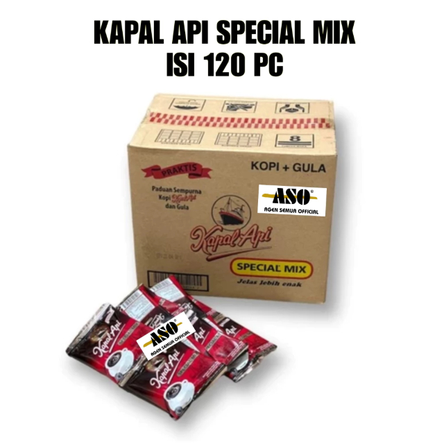 

Kopi Kapal Api Spesial Mix 1 Dus / Kopi Kapal Api 12 Renceng isi 120 sachet