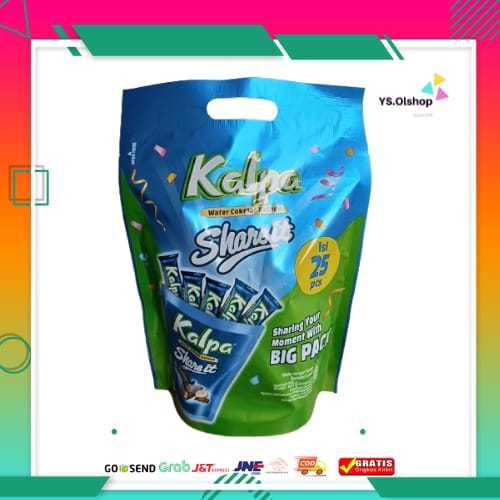 

KALPA SHARE IT BIG PACK POUCH Party isi 25 Pcs wafer dengan kelapa tabur bersalut cokelat