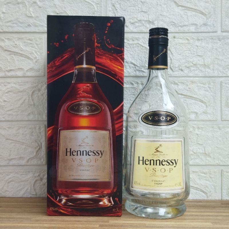 Botol Kosong Hennessy Vsop + Box 1Liter