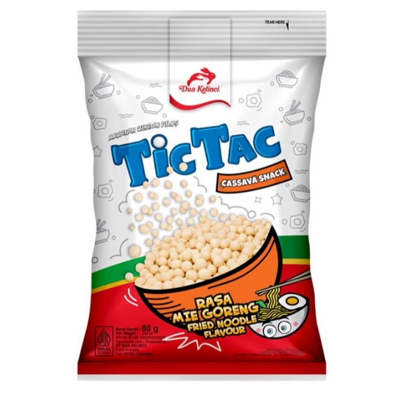 

Dua Kelinci Tic Tac Pilus rasa Mie Goreng 80 gram