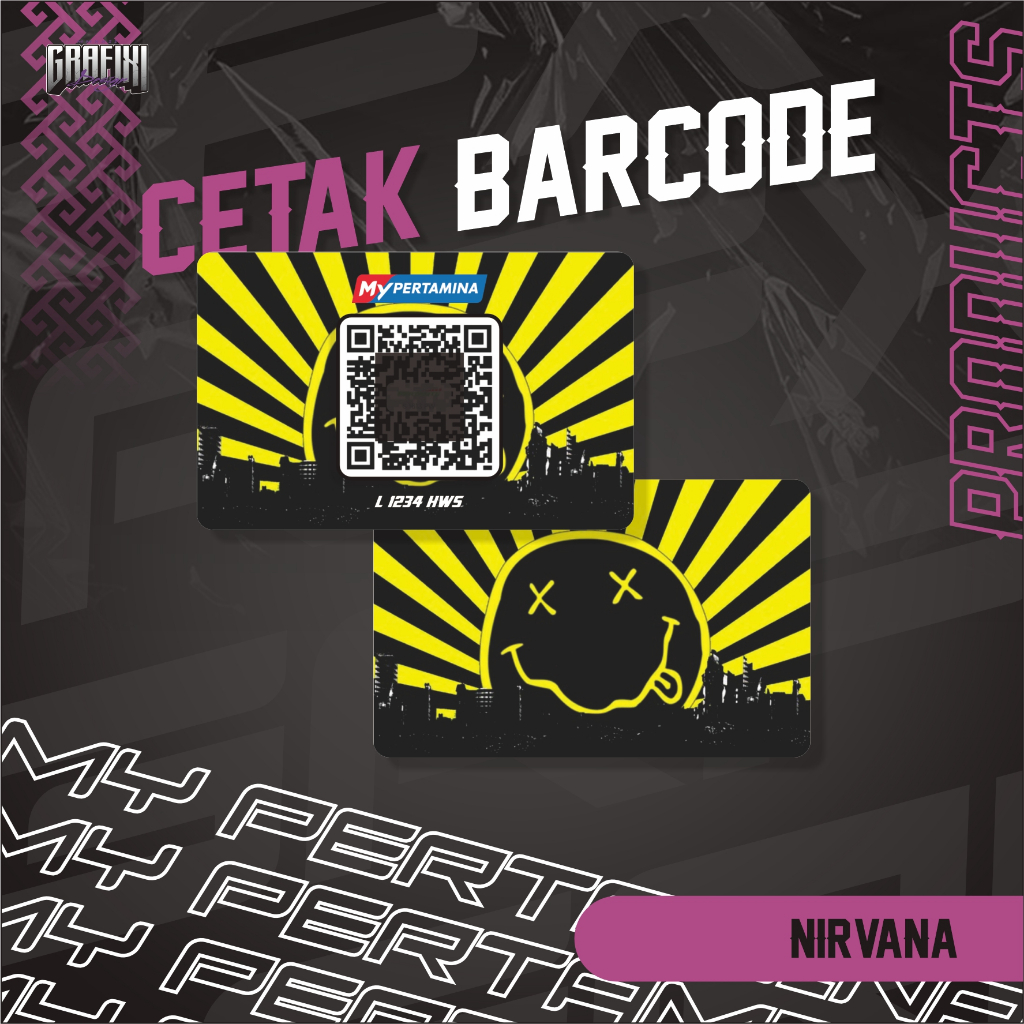 

CETAK BARCODE MY PERTAMINA KARTU PVC TEMA NIRVANA CUSTOM 2 SISI