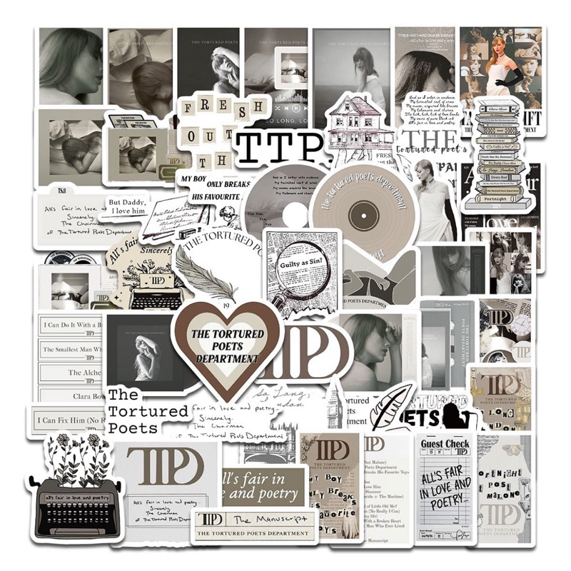 

50 Pcs TTPD Sticker (not repeated)