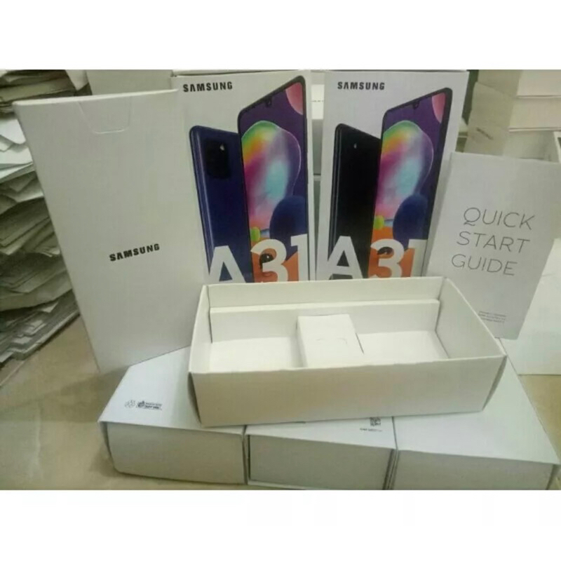 

dus box Samsung A31 ready semua warna free request sticker