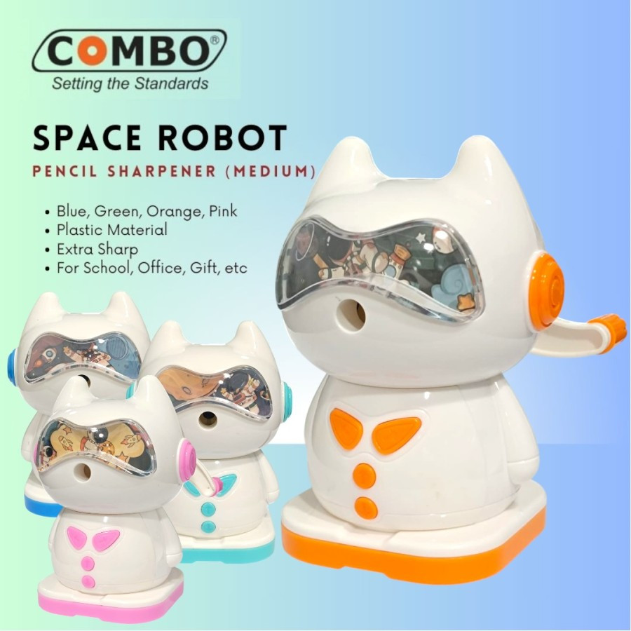 

Serutan Pensil Putar / Rautan Meja Lucu / Auto Pencil Sharpener SH-706 / Serutan Pensil Space Robot / Table Mechanical Sharpener