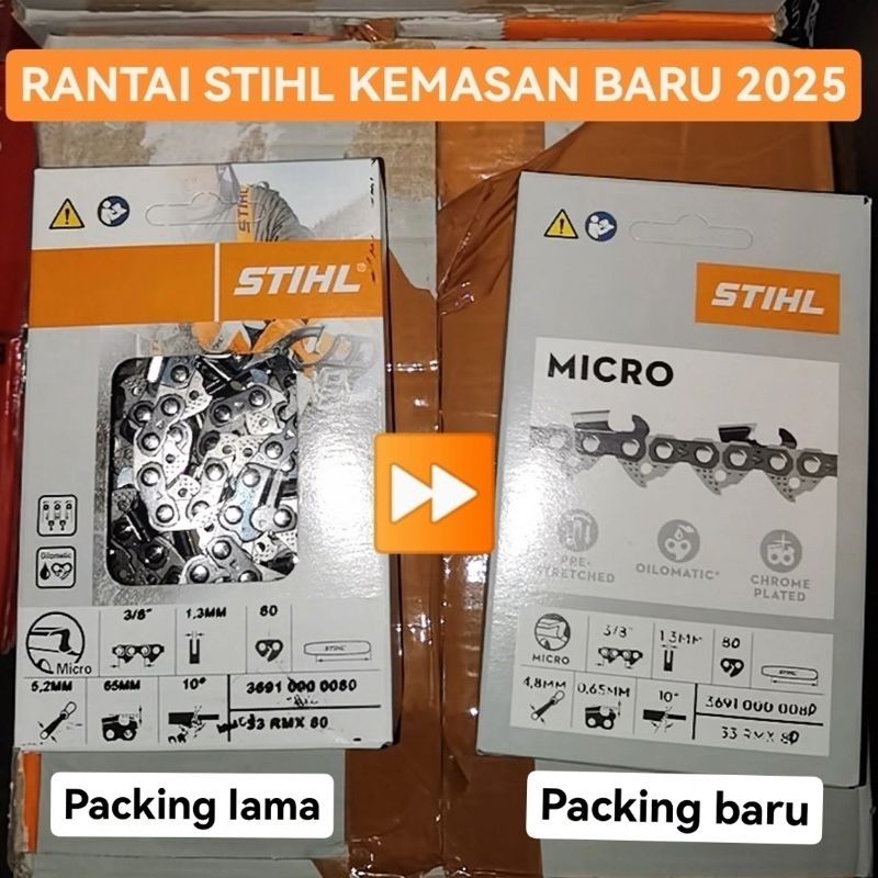 rantai chainsaw stihl 038 381 382 066 056 belah 42 mata 25 inch STIHL ASLI ORIGINAL