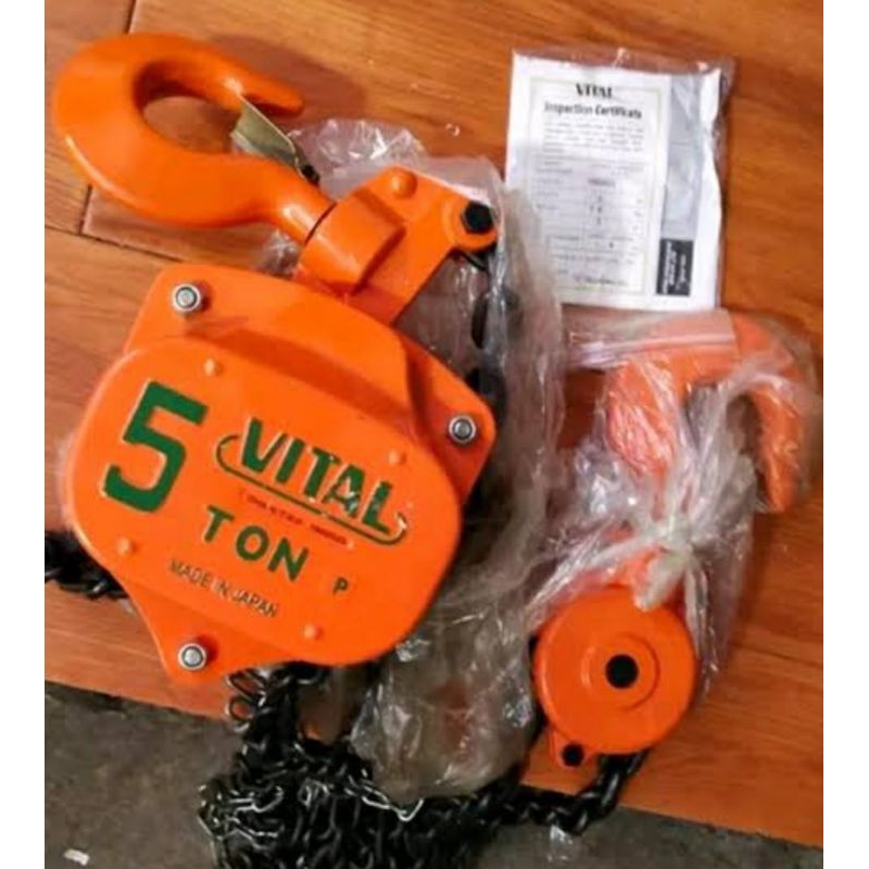 vital chain block 5 ton x 5 meter madein japan