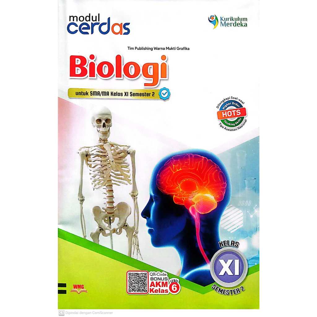 Buku LKS/Modul Cerdas Biologi Kelas 11 SMA/SMK/MA Semester 2 Kurikulum Merdeka WMG