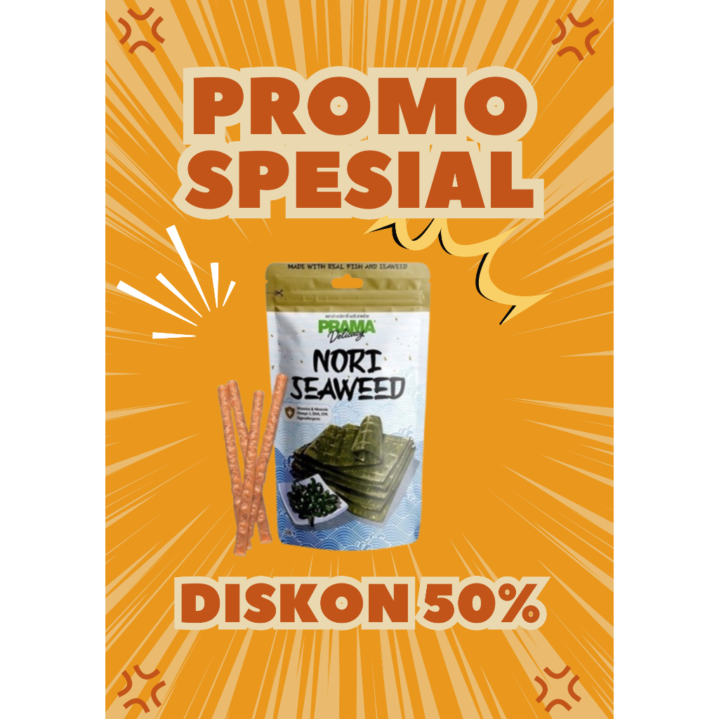 

PROMO PRAMA NORI SEAWEED CAMILAN (BACA DESKRIPSI)