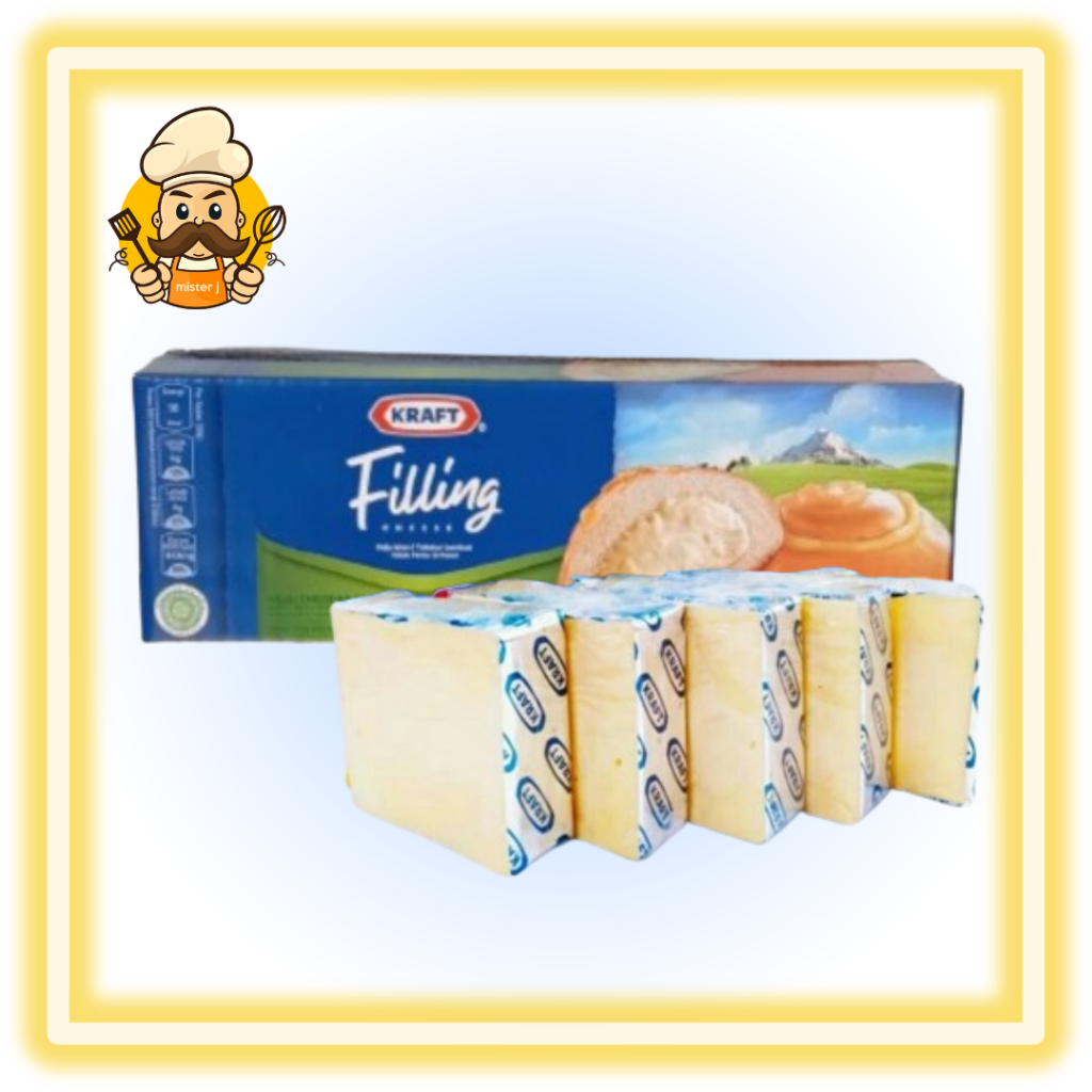 

Keju Kraft Filling Repack 200gr | Kraft Cheese Isian Olesan EXP 05/2025