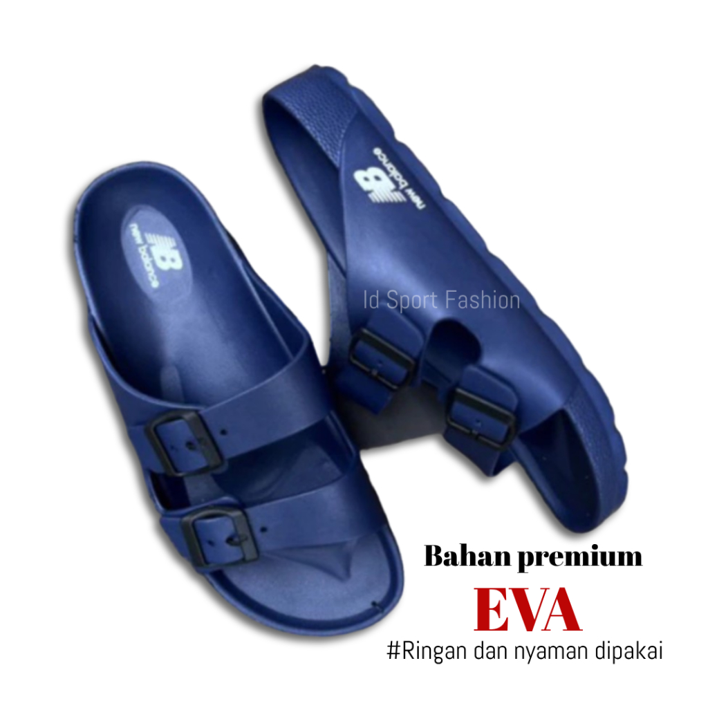 Sandal Slop Pria Bahan EVA Nyaman Sol Lembut Sendal birkenstock Sandal Slide N'B Karet Anti-selip da