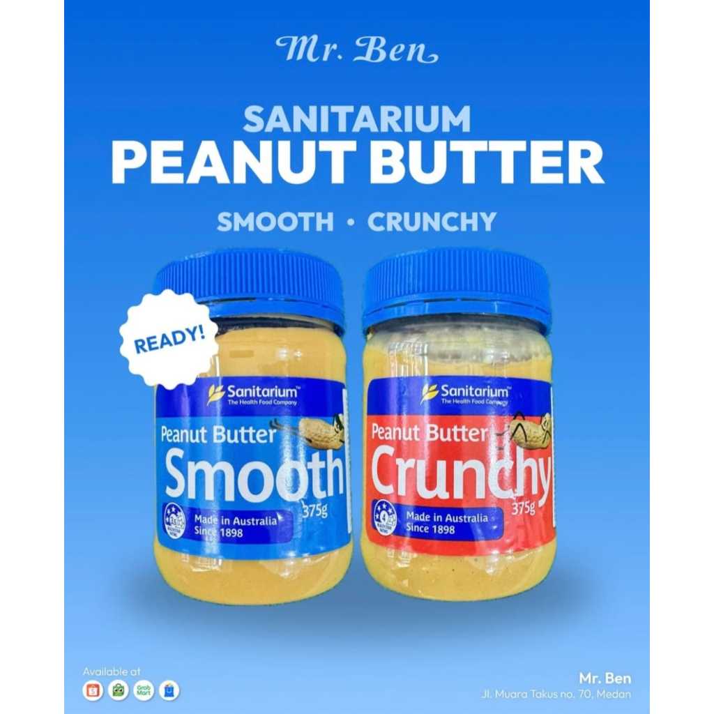 

Sanitarium Peanut Butter Selai Kacang 375gr Impor Australia