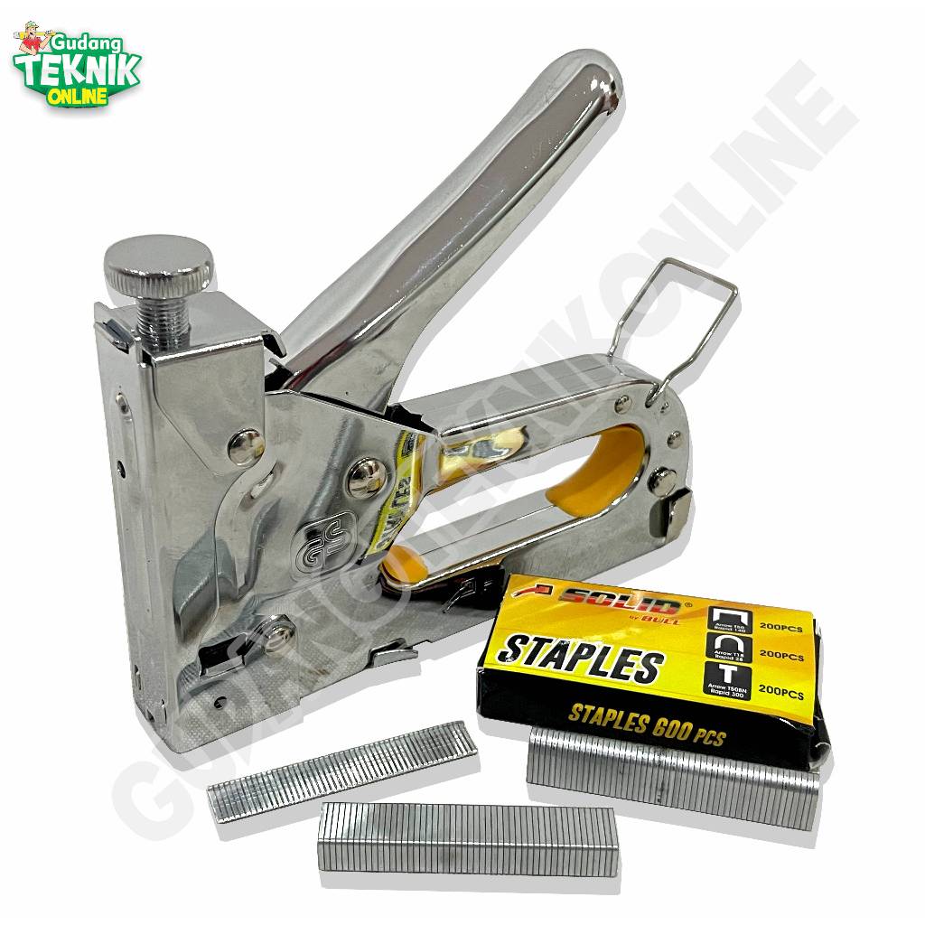 

SOLID Staples Gun Manual 3in1 3Way SOLID SLSG01-301 / Staples Tembak Hekter Paku Tembak U Lurus I Tracker Stapler Setaples Manual Jok Gun Tracker SLSG01 301 SOLID