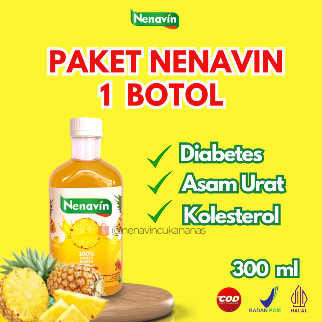 

Nenavin Cuka Nanas Solusi Diabetes 300 ml BPOM dan Halal