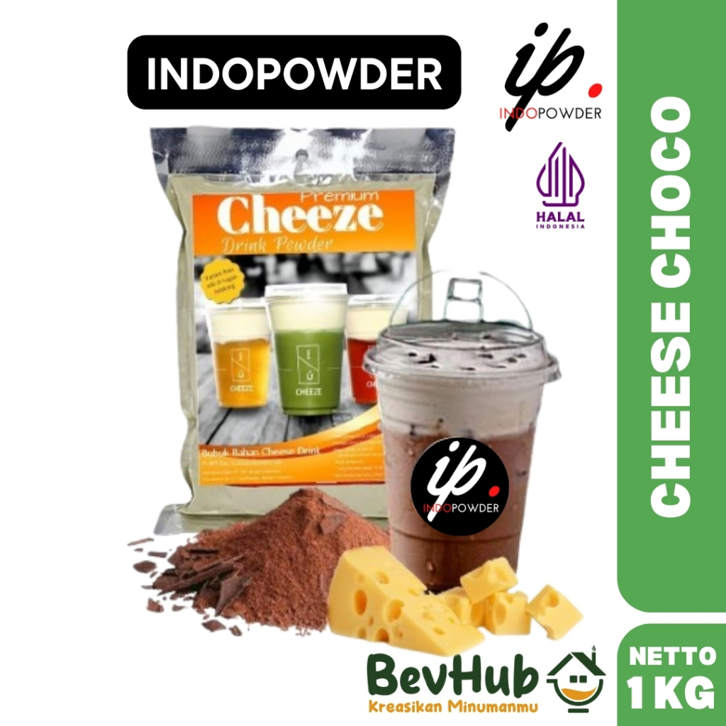 

BEVHUB | Bubuk Minuman CHEESE CHOCO 1Kg - CHEESE CHOCO 1Kg Powder 1Kg | Indopowder Booster