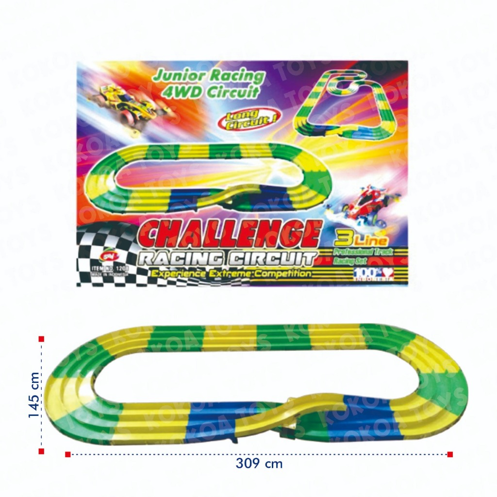 JALUR TAMIYA 3 JALUR LONG TAMIYA ARENA RACING CIRCUIT LONG VERS REL TAMIYA SIRKUIT TAMIYA MURAH 3WAY