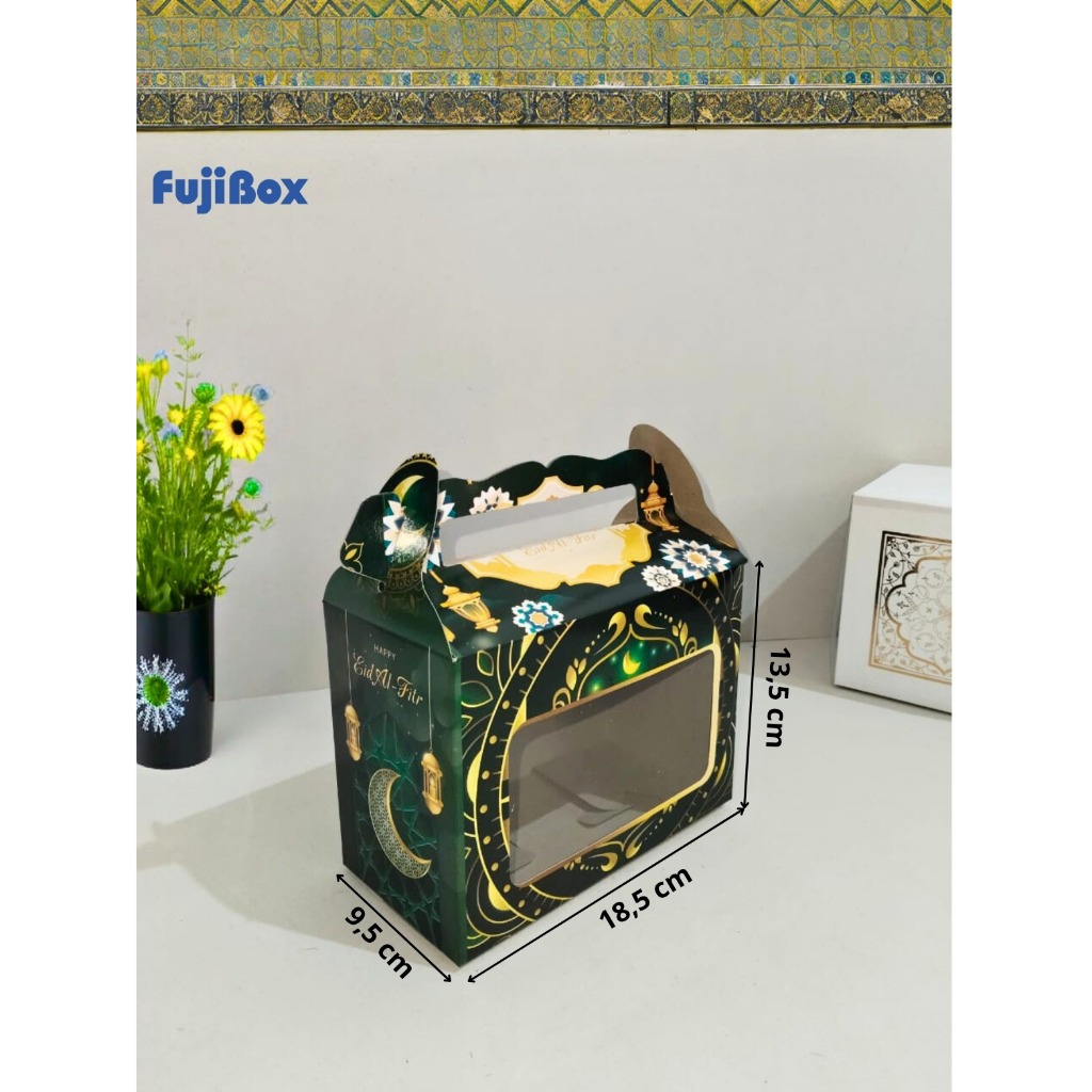 

( 10 PCS ) Fuji Box Dus Box Kotak Tenteng Gable Box Hampers Lebaran Isi 2 Toples Jar 600 ml / 800 ml